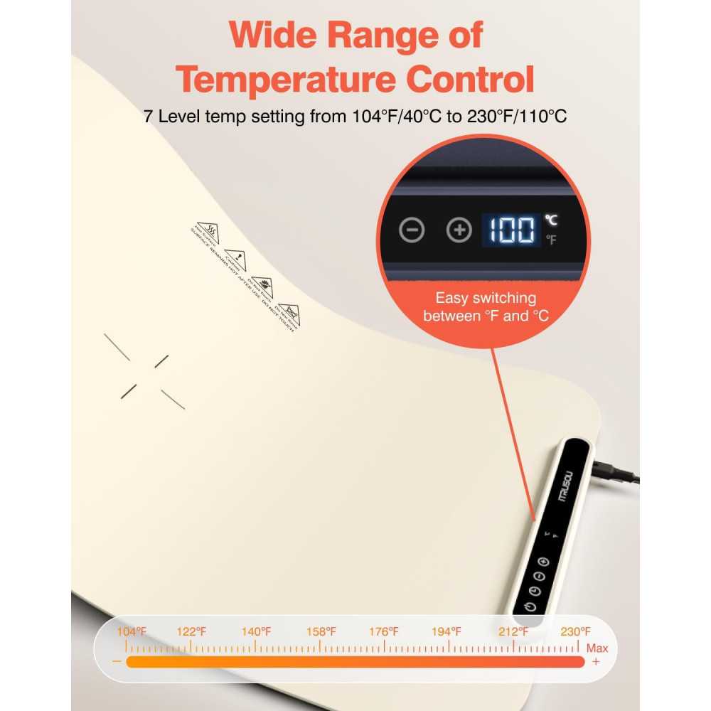 Electric Food Warming Mat for Buffets, Parties, and Everyday Dining | TekChoice Electronics