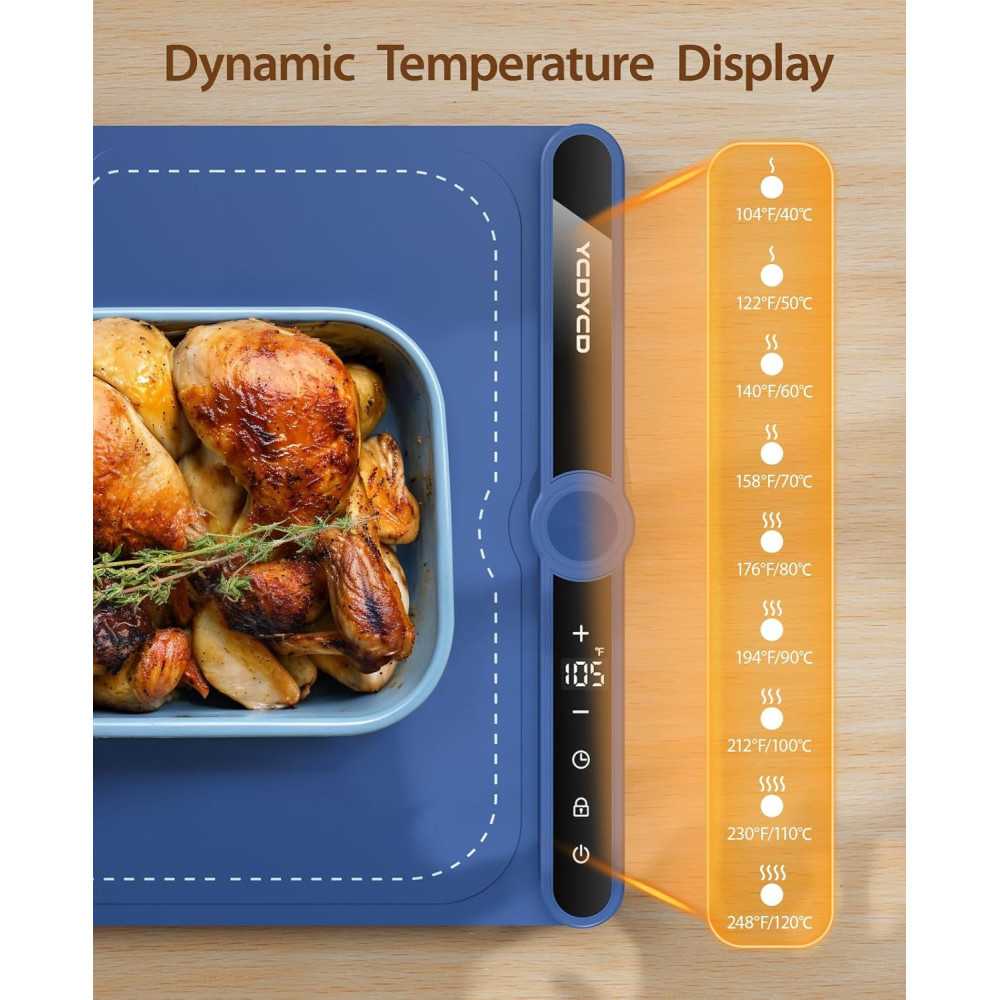 Electric Warming Mat for Perfectly Warm Meals Anywhere | TekChoice Electronics