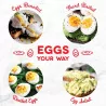 DASH Rapid Egg Cooker - 6 Egg Capacity For Hard Boiled Eggs w/ Auto Shut Off Feature