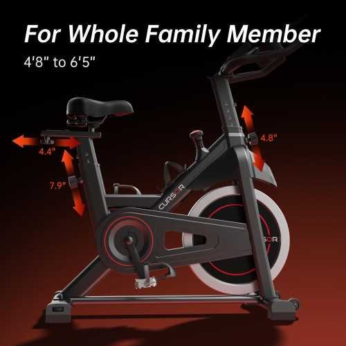 Stationary Indoor Silent Cycling Bike, Customizable Comfort, and Smooth Riding Experience | TekChoice Electronics