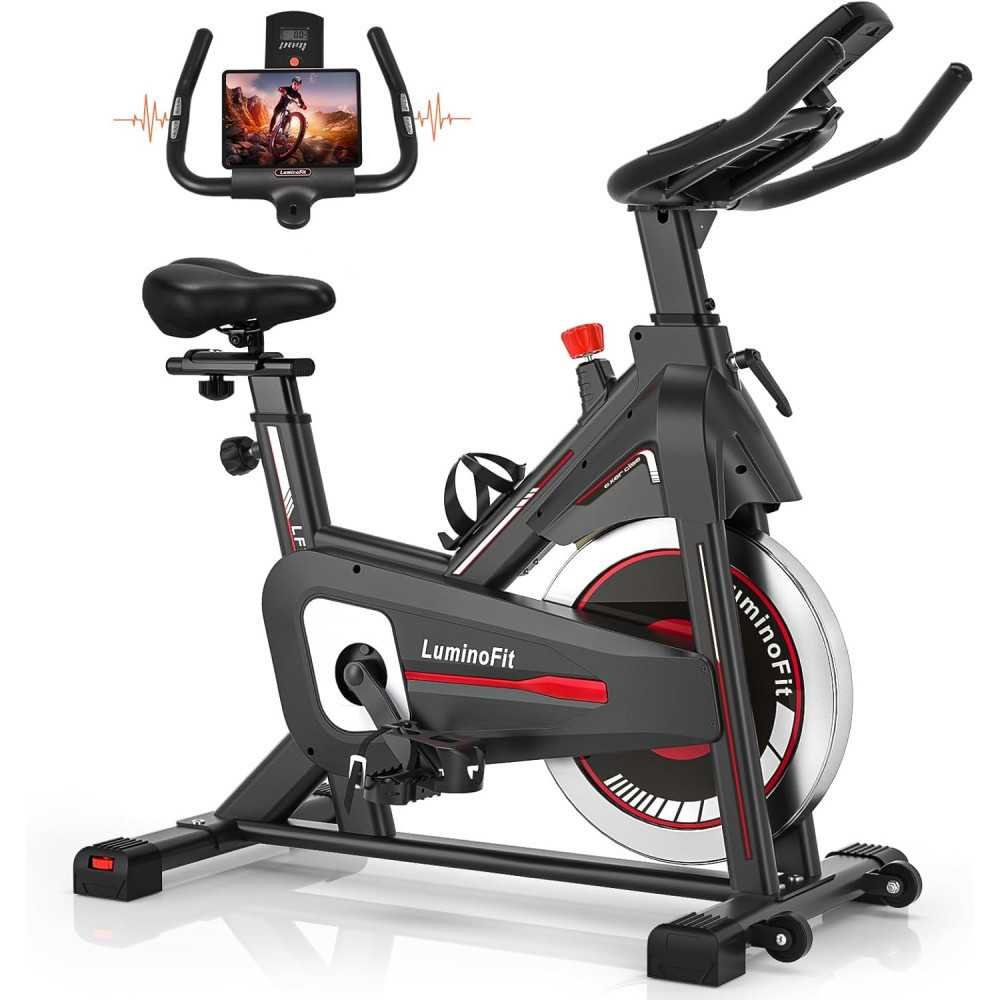 High-Capacity Magnetic Resistance Bike for Home Workouts w/ Silent Belt Drive and Digital Monitoring | TekChoice Electronics