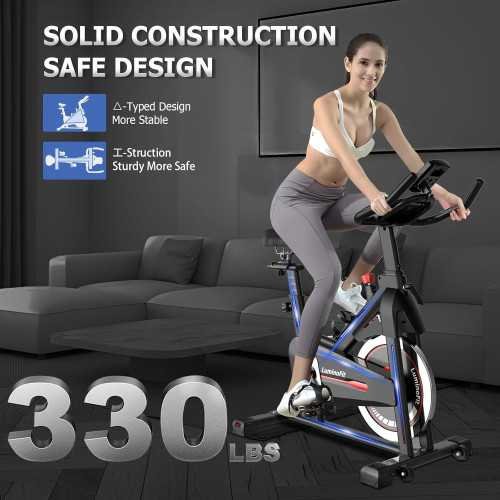 High-Capacity Magnetic Resistance Bike for Home Workouts w/ Silent Belt Drive and Digital Monitoring | TekChoice Electronics