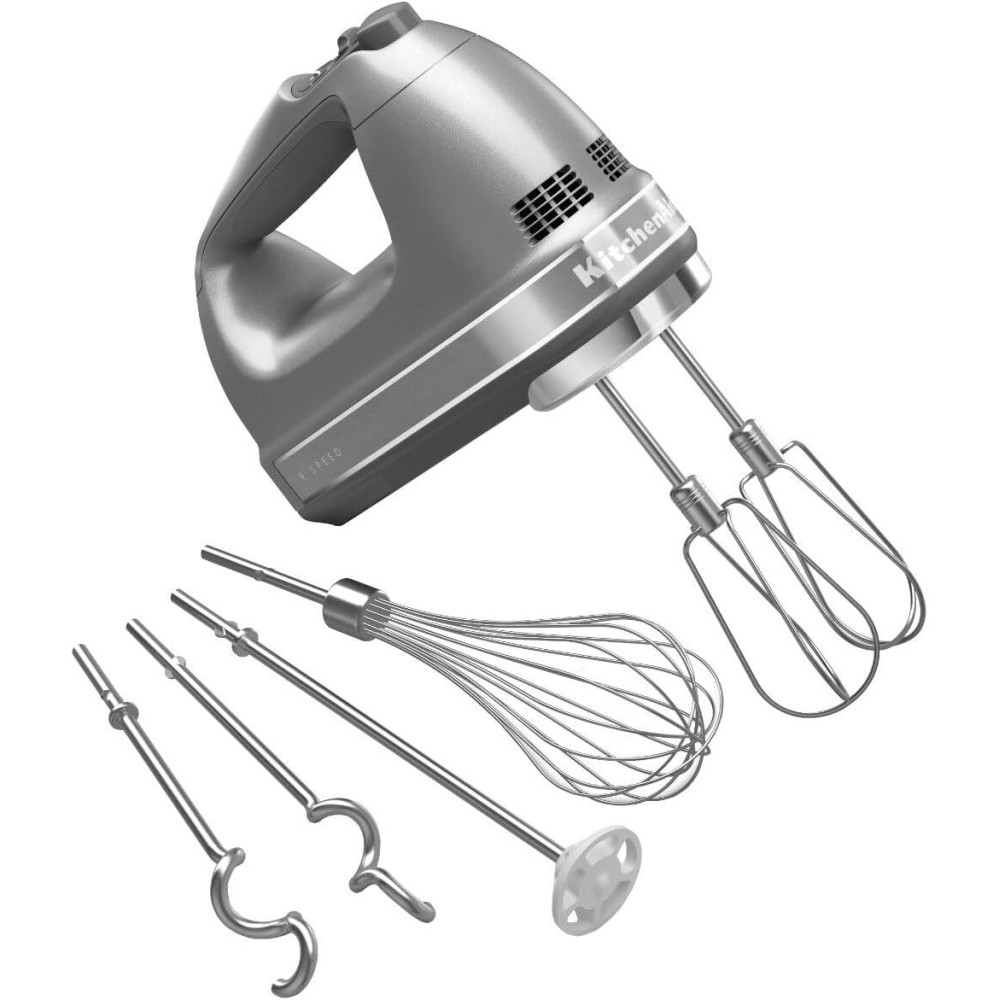 KitchenAid 9 Speed Digital Hand Mixer w/ Turbo Beater, Accessories and Pro Whisk