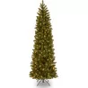 Pre-Lit Artificial Slim Downswept Christmas Tree - Stand Included