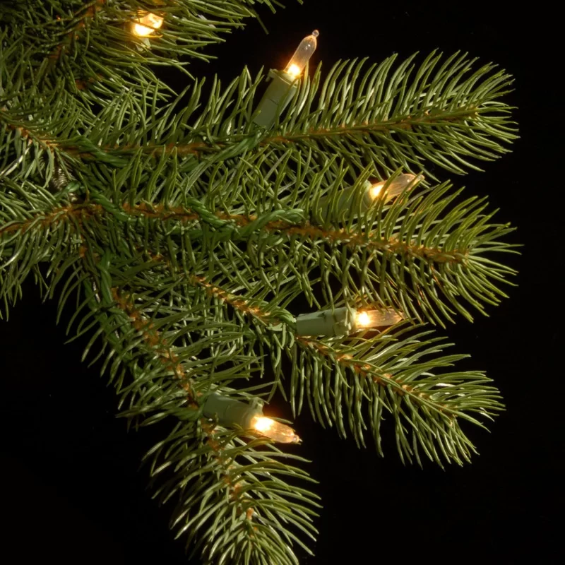 Pre-Lit Artificial Slim Downswept Christmas Tree - Stand Included