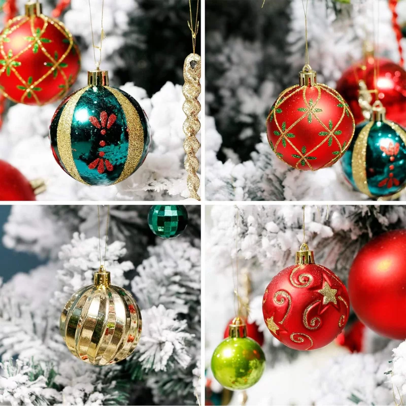 30ct Christmas Ornament Ball Decoration Set