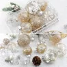 36PCS Christmas Ball Ornaments Large Shatterproof Clear Plastic Champagne Christmas Ornaments Hanging Christmas Tree Decorations