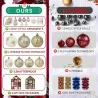 70ct Shatterproof Christmas Ornaments Set w/ Hanging Loop