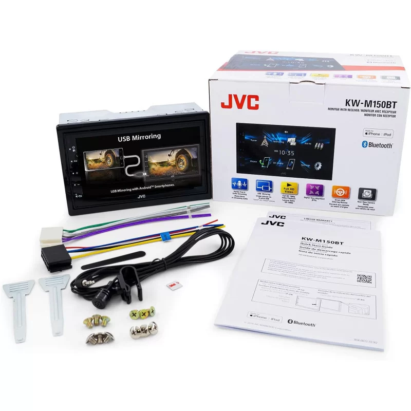 JVC KW-M150BT Bluetooth Car Stereo Receiver