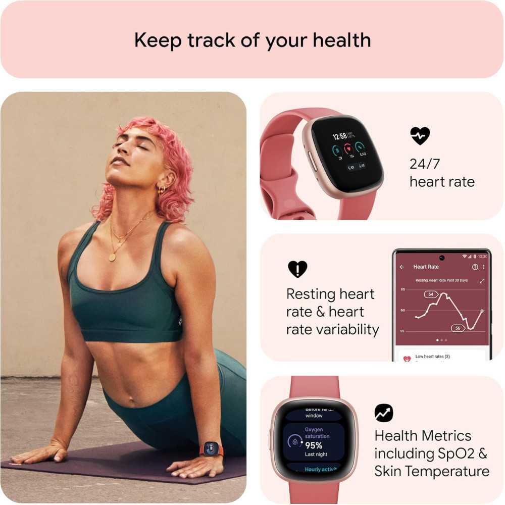 Fitbit Versa 4 Smart Watch for Peak Performance and Holistic Wellness | TekChoice Electronics