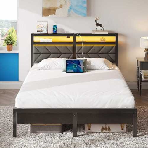 LED Bed Frame with Under Bed Storage and Noise-Free Design | TekChoice Electronics