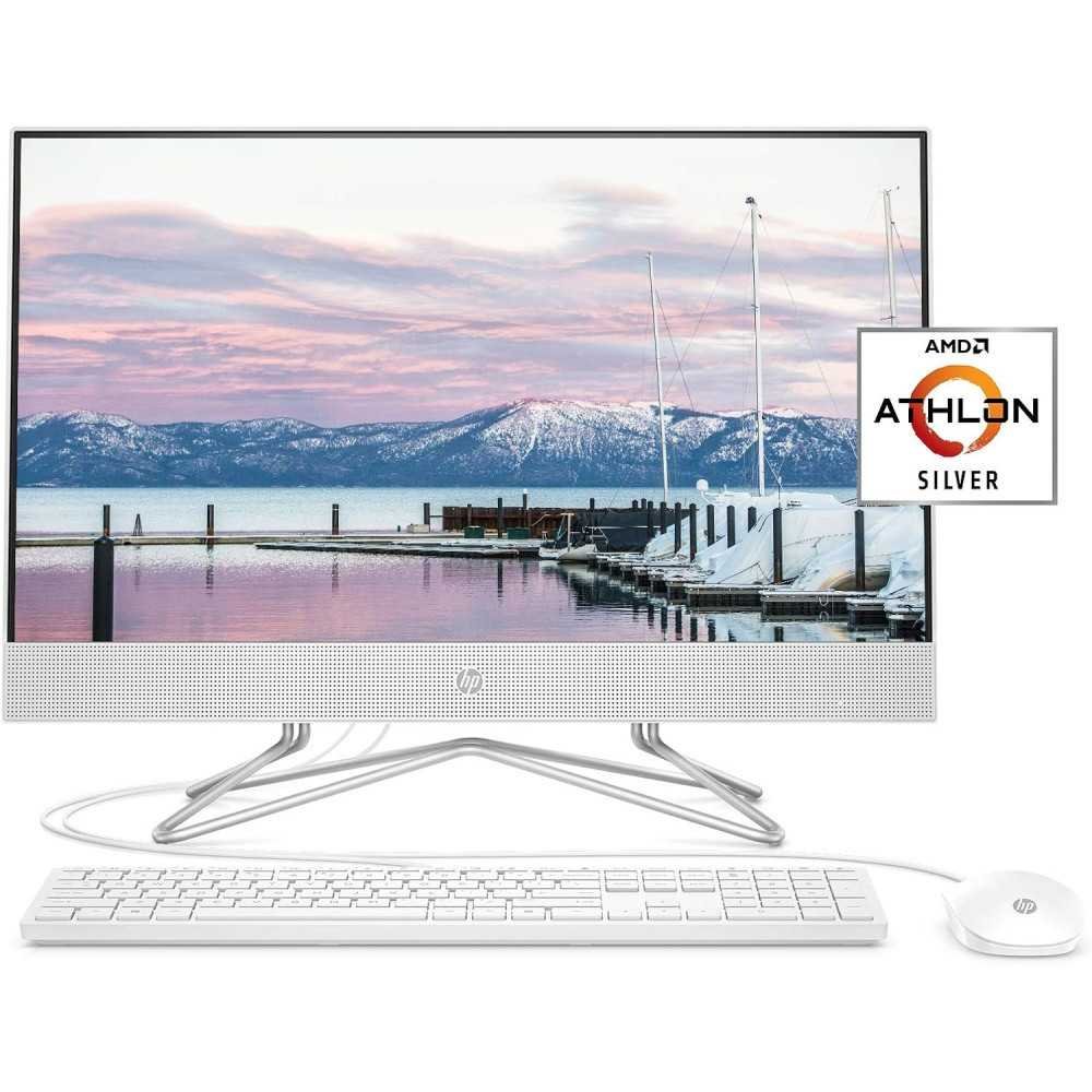 HP 24 inch All-in-One Desktop Computer AMD Athlon Silver 3050U with 8GB RAM and 256GB SSD on Windows 10 Home