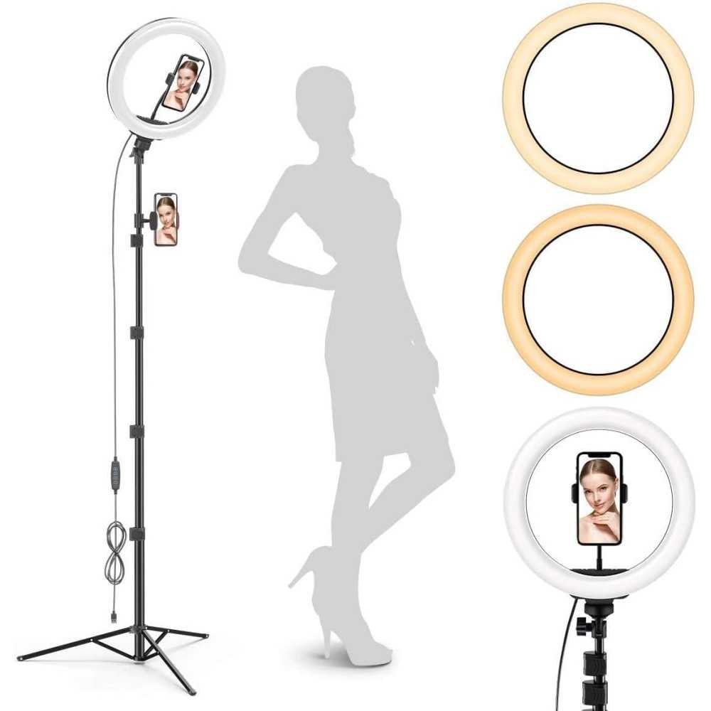 12 inch LED Ring Light Stand and Phone Holder for Content Creation | TekChoice Electronics