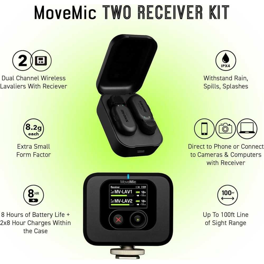 MoveMic Two Kit for Pro Wireless Lavalier Microphones