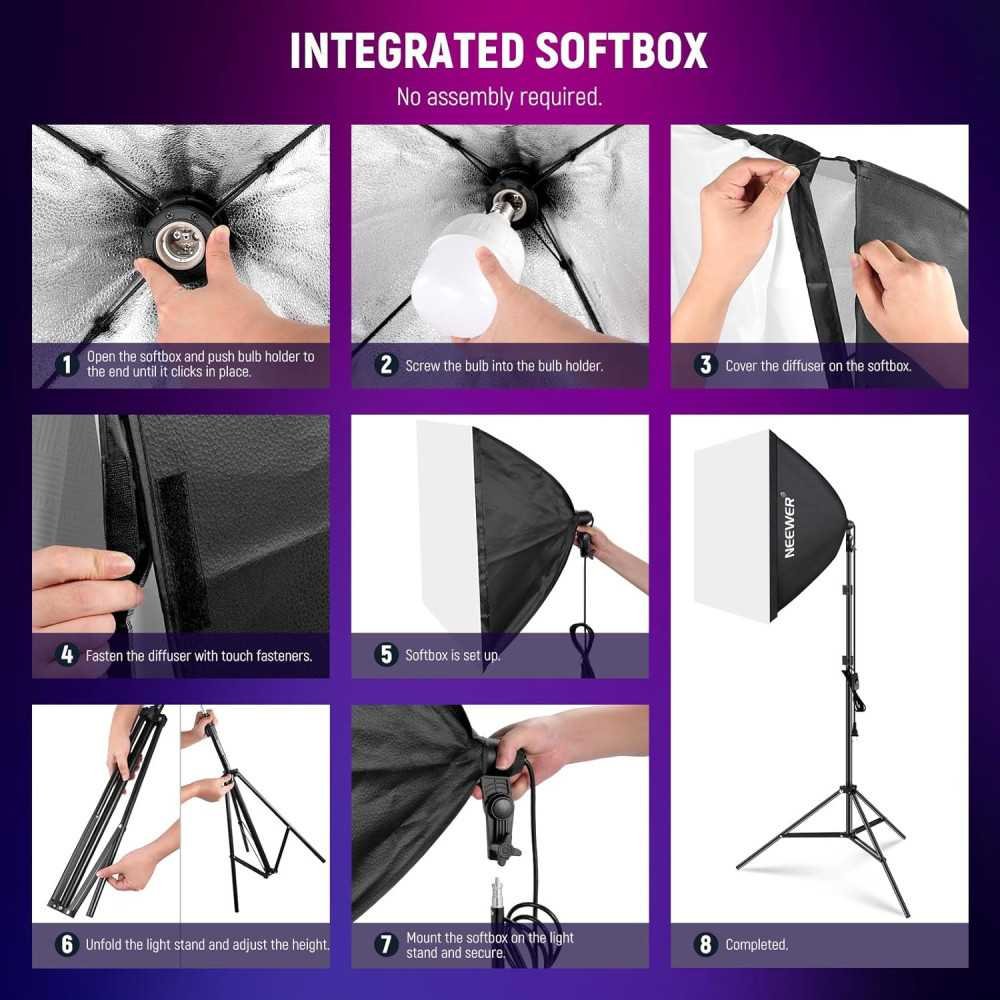 NK800 RGB Softbox Lighting Kit