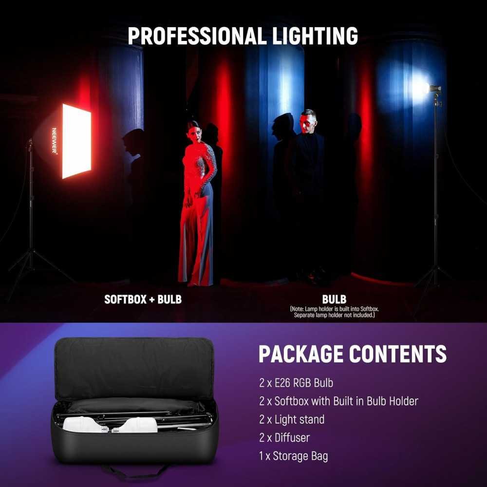 NK800 RGB Softbox Lighting Kit