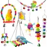 8 Pcs Parakeet Cockatiel Bird Toys