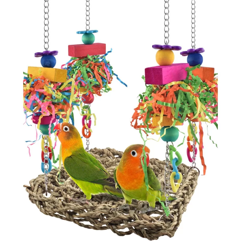 Automatic Parrot Water Dispenser and Bird Seed Container Set