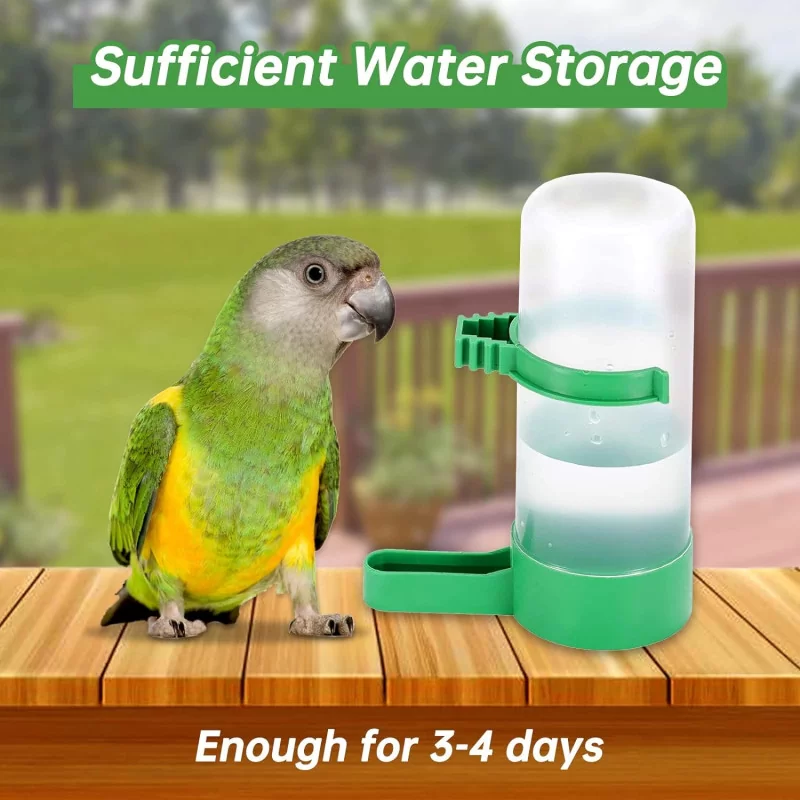 Bird Water Dispenser for Cage - 4pcs Bird Water Bowl w/ 140ml Capacity