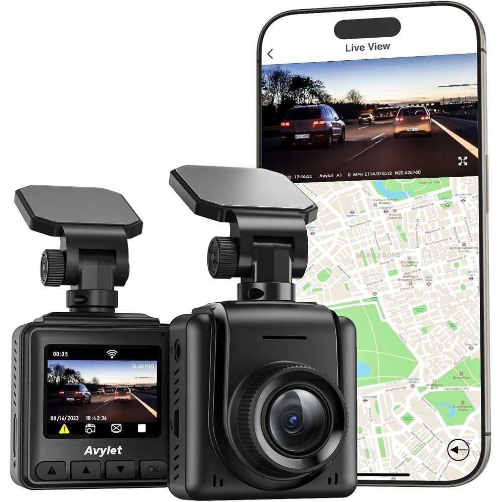 Dash Cam WiFi 2K Car Camera With Front Dash Camera, Night Vision, and More | TekChoice Electronics