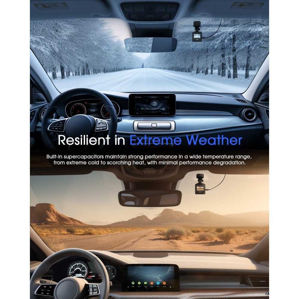 Dash Cam WiFi 2K Car Camera With Front Dash Camera, Night Vision, and More | TekChoice Electronics