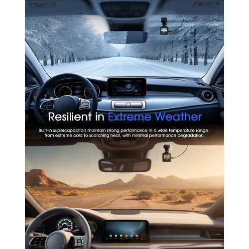 Dash Cam WiFi 2K Car Camera With Front Dash Camera, Night Vision, and More | TekChoice Electronics