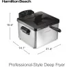 Hamilton Beach Triple Basket Electric Deep Fryer