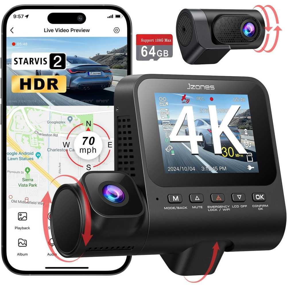 3 Channel 4K Dash Cam with Starvis 2 HDR Night Vision and Triple Camera Setup | TekChoice Electronics 3 Channel 4K Dash Cam with Starvis 2 HDR Night Vision and Triple Camera Setup | TekChoice Electronics