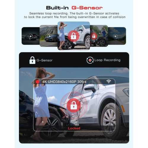 3 Channel 4K Dash Cam with Starvis 2 HDR Night Vision and Triple Camera Setup | TekChoice Electronics