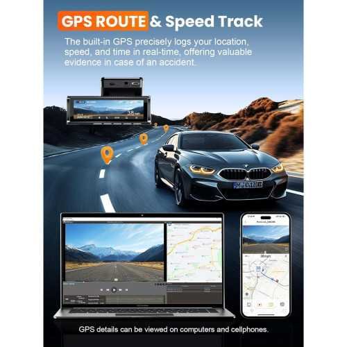 4K Dual Dash Cam with 5G WiFi, GPS, and Advanced Features for Total Car Security | TekChoice Electronics