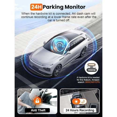 4K Dual Dash Cam with 5G WiFi, GPS, and Advanced Features for Total Car Security | TekChoice Electronics