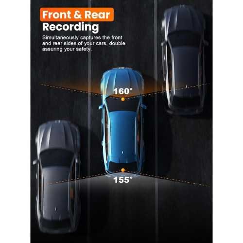 4K Dual Dash Cam with 5G WiFi, GPS, and Advanced Features for Total Car Security | TekChoice Electronics