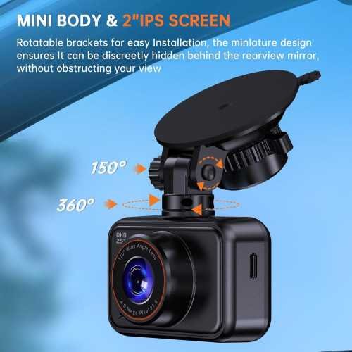 2.5K Dual Dash Camera for Powerful Front and Rear Recording | TekChoice Electronics