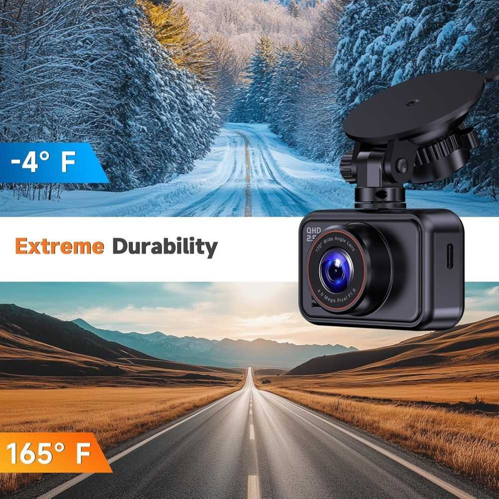 2.5K Dual Dash Camera for Powerful Front and Rear Recording | TekChoice Electronics