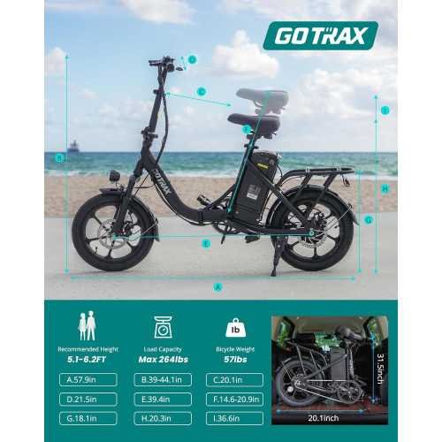 16 inch Electric Bike with 28-Mile Range and Speed of 15.5mph | TekChoice Electronics