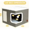 Cat Bed for Indoor Cats Cube House