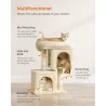 65 inch Contemporary Cat Tower for Indoor Cats