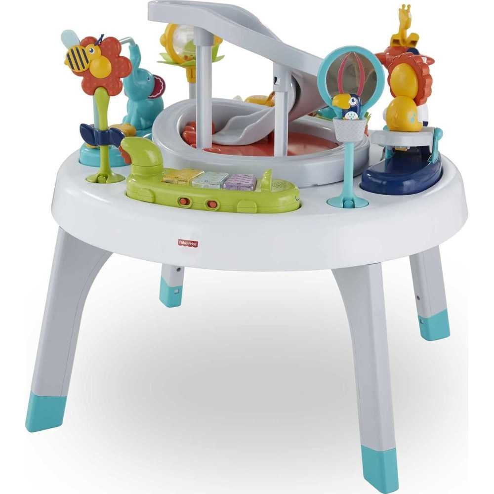 Interactive 2-in-1 Sit-to-Stand Safari Adventure with Lights, Music, and Spin Action