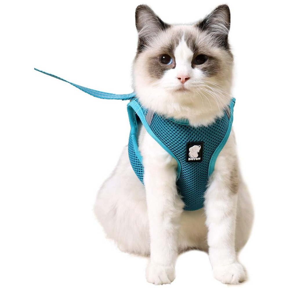 Cat Harness and Leash - A Featherweight and Secure Kitten Collar Cat Walking Jacket