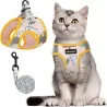 Cat Harness and Leash Set: Walking Escape-Proof, Adjustable, and Easy to Control for Medium, Large, and Small Cats