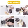 Cat Harness and Leash Set: Walking Escape-Proof, Adjustable, and Easy to Control for Medium, Large, and Small Cats