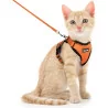 Dooradar Cat Harness and Leash Set, Escape Proof Safe Adjustable Kitten Vest Harnesses for Walking, Easy Control Soft Breathable
