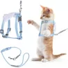 Cat Harness and Leash Set: An Escape-Proof, Adjustable Gradient Kitten Harness for Outdoor Walking