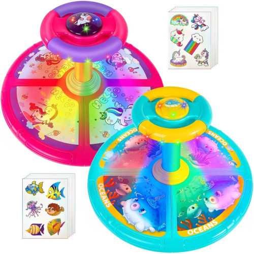 Unicorn Ocean Sit and Spin Toy with LED Lights