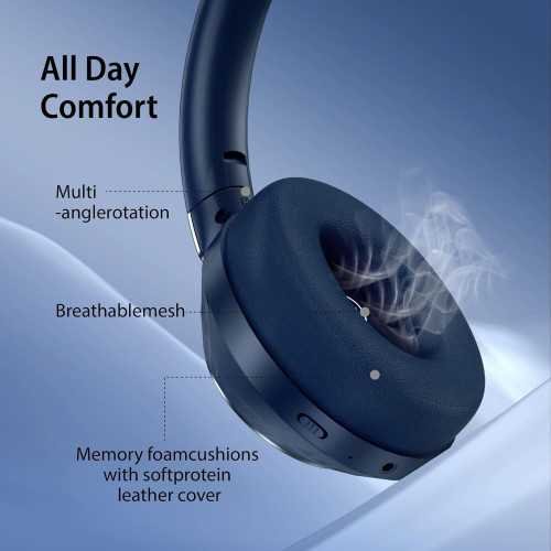 100-Hour Playtime Wireless Headphones w/ Active Noise Cancelling and Deep Bass | TekChoice Electronics