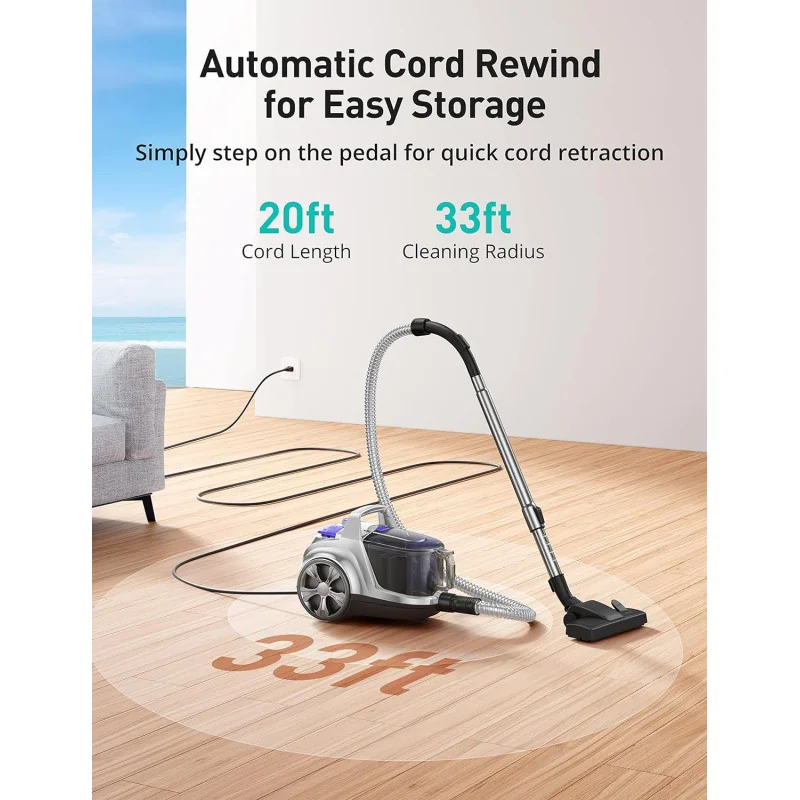 (Upgraded) Aspiron Canister Vacuum Cleaner