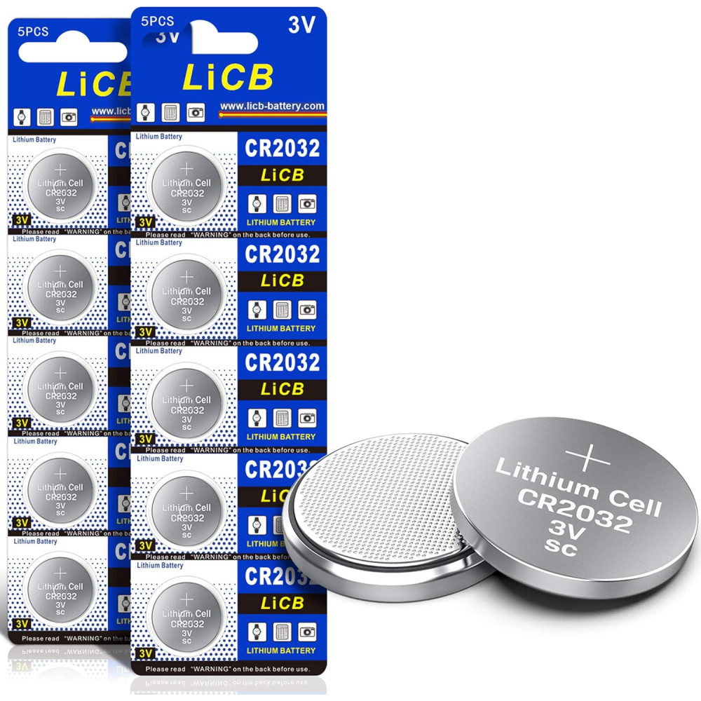 (10-Pack) LiCB CR2032 3V Lithium Battery
