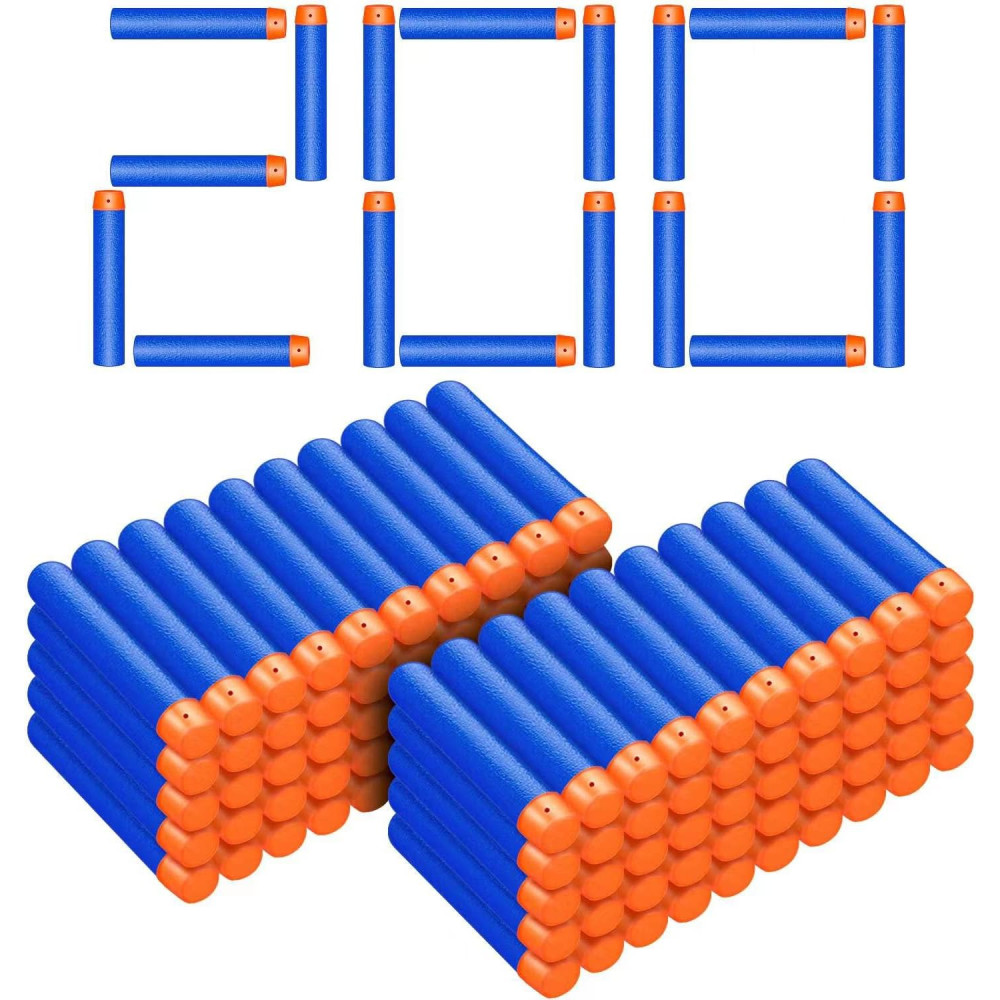 Pack of 200 Nerf N-Strike Blaster Compatible Dart Bullets