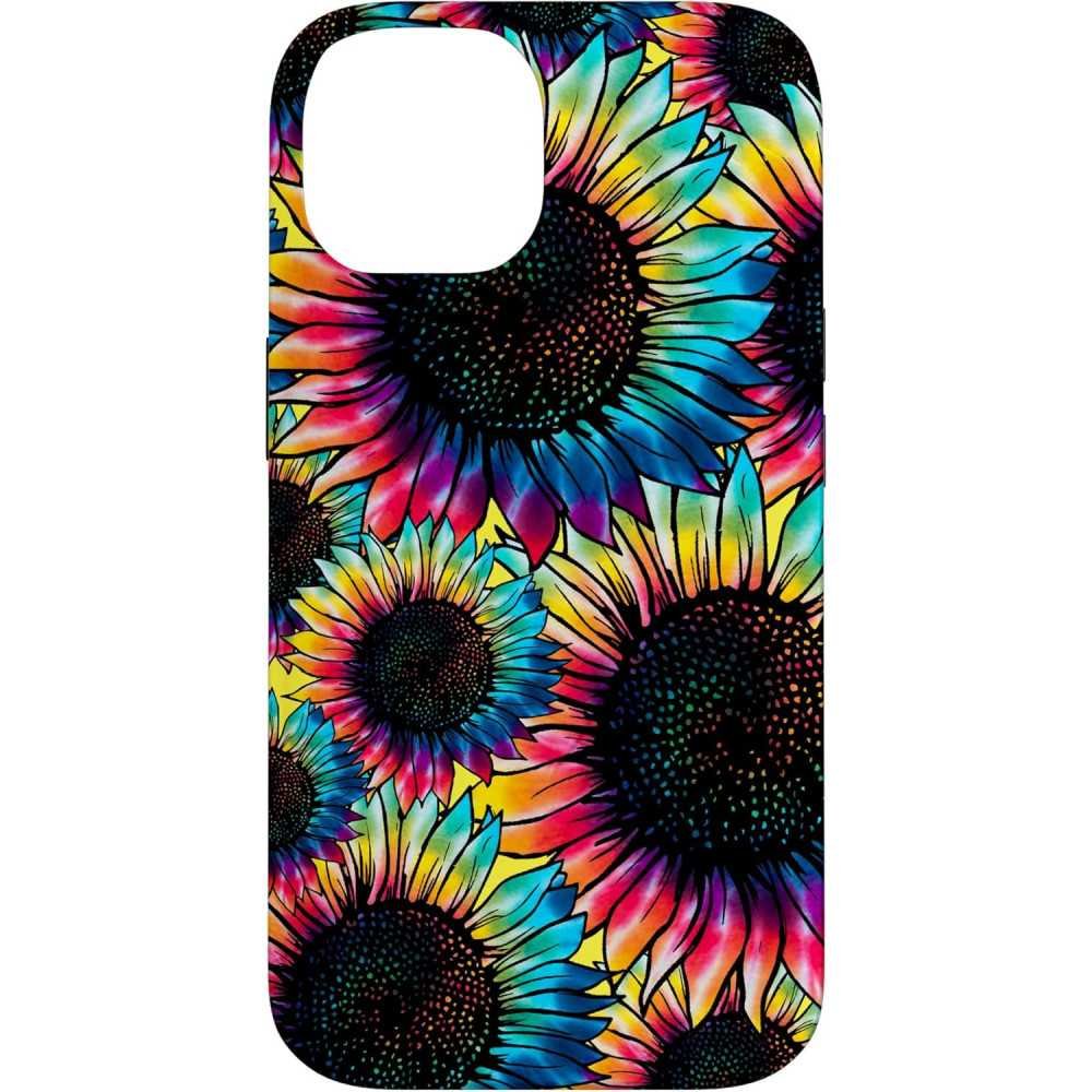 iPhone Case Inspired by Tie Dye & Sunflowers