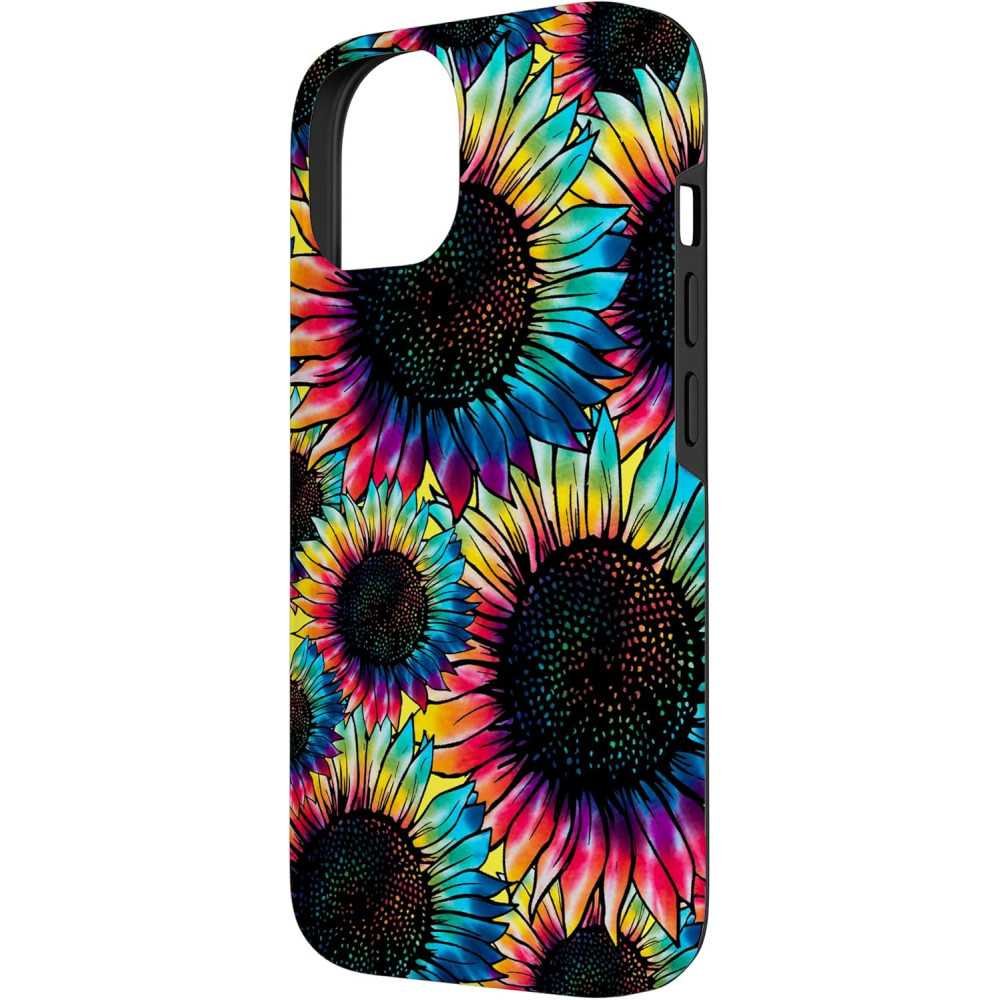 iPhone Case Inspired by Tie Dye & Sunflowers